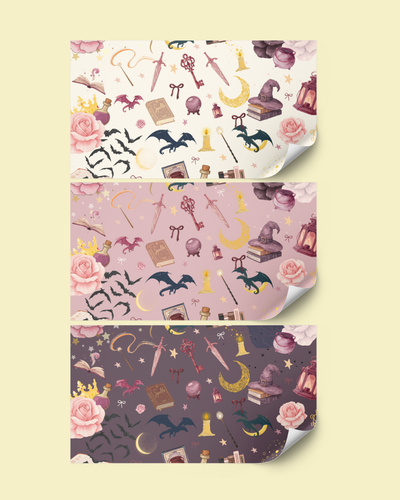 Romantasy Bookish Wrapping Sheets