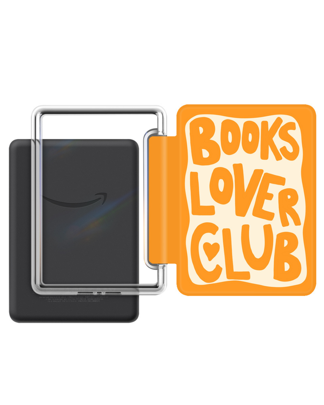 Bookish Kindle 12th Gen 7" Cases with Strap Soft Close Auto Wake Foldable Stylish Front Design Clear Back for Stickers or Inserts