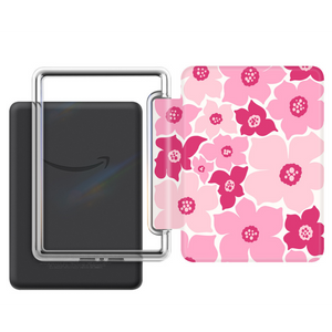 Pink Flowers Kindle Case