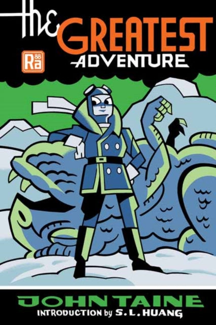 The Greatest Adventure book cover with a stylized illustration of a character and a creature.
