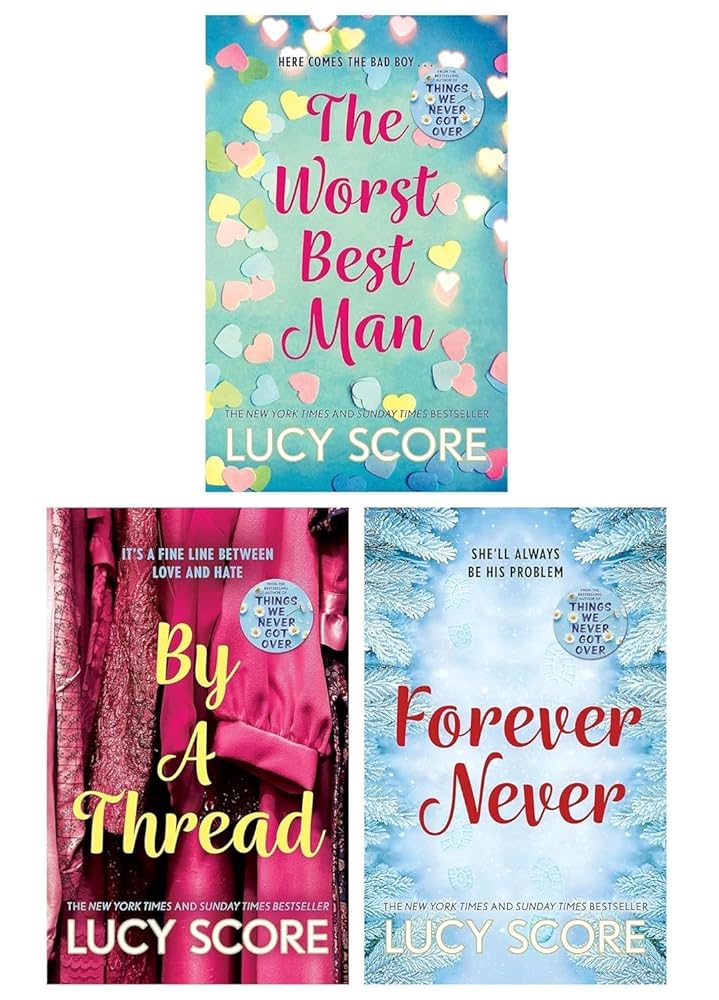 Lucy Score Collection 3 Books Set (The Worst Best Man, By a Thread & Forever Never) cover image