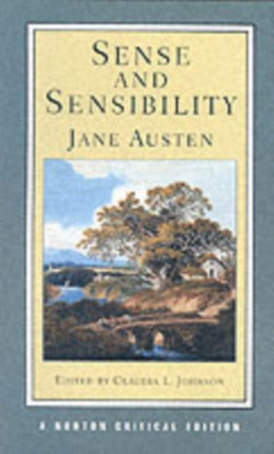 Sense and Sensibility: A Norton Critical Edition book cover with a landscape painting.