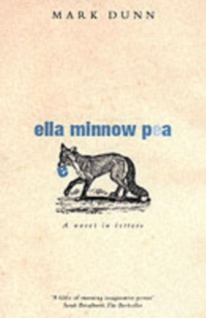 Ella Minnow Pea book cover with a fox carrying a blue ball.