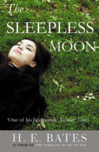 The Sleepless Moon book cover with a woman lying on grass.