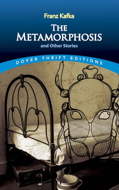 The Metamorphosis and Other Stories book cover features a bed and a beetle-like chair.