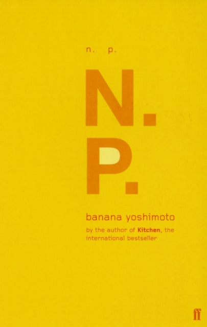 N.P. book cover with large orange letters N and P on a yellow background.
