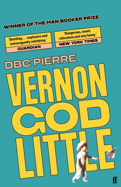 Vernon God Little book cover with a child holding an American flag.