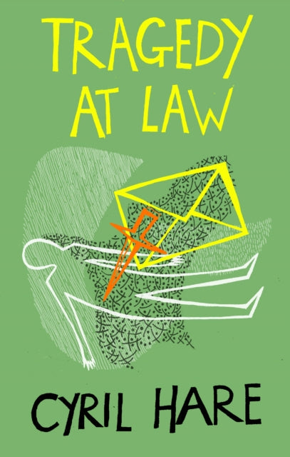 Tragedy at Law book cover with abstract art and title.