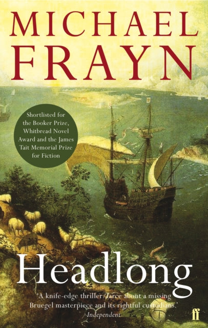 Headlong by Michael Frayn, a novel with a ship and sheep on the cover.