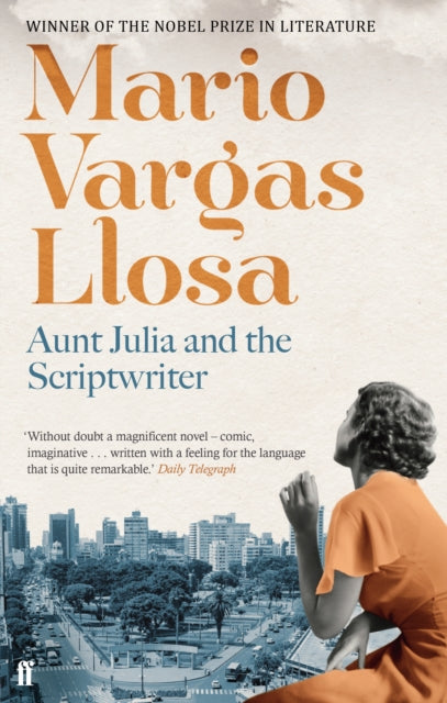 Aunt Julia and the Scriptwriter book cover with author name and quote.