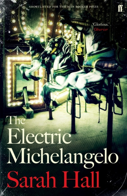 The Electric Michelangelo book cover with carousel horses.
