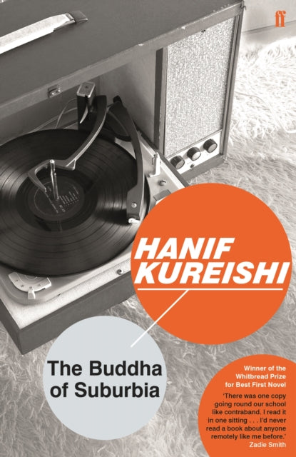 The Buddha of Suburbia book cover with a record player.