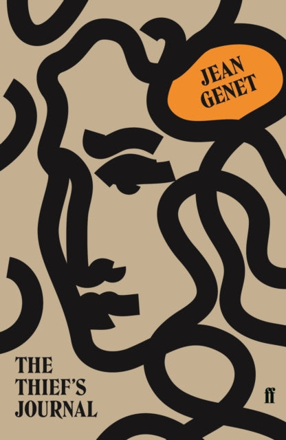 The Thief's Journal by Jean Genet book cover with abstract face art.