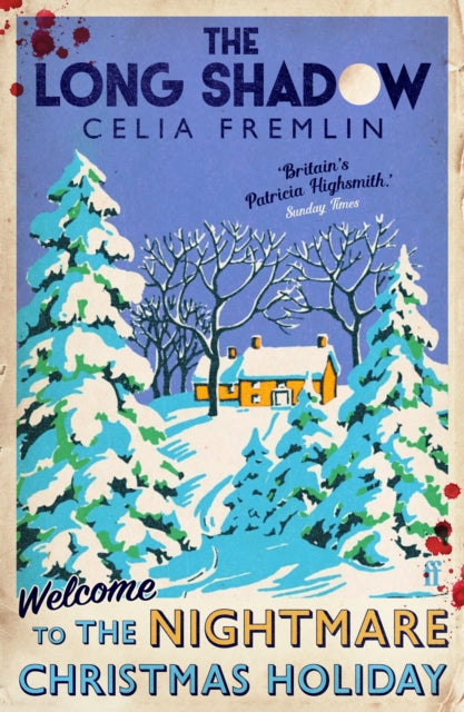 Book cover for The Long Shadow featuring a snowy landscape and house.