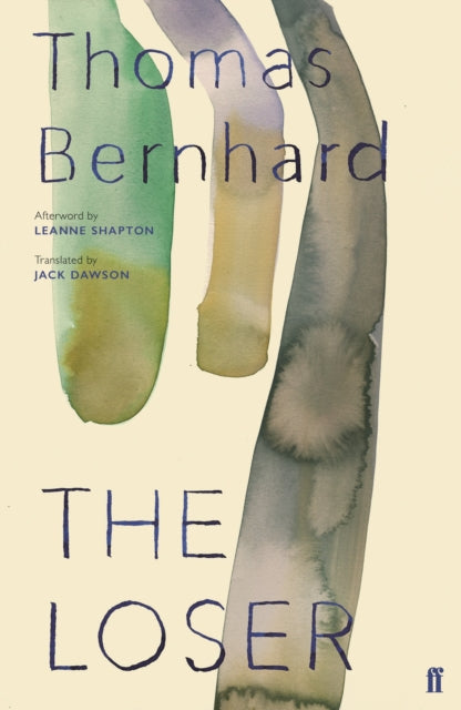 The Loser by Thomas Bernhard, a book cover with abstract watercolor art.
