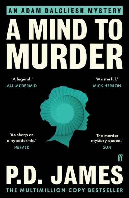 A Mind to Murder book cover with quotes and author name.