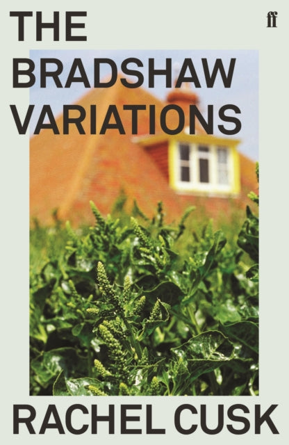 The Bradshaw Variations book cover featuring text and a blurred image of a house and plants.