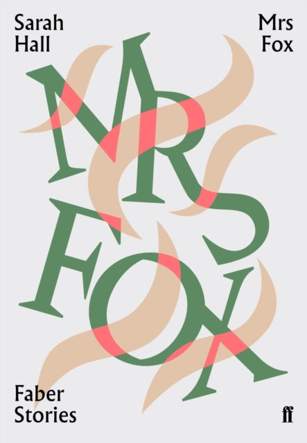 Mrs Fox book cover with large green letters and abstract shapes.