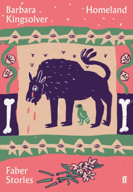 Homeland by Barbara Kingsolver, a book cover with a dark animal and bird illustration.