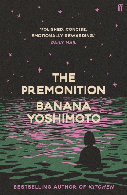 The Premonition book cover with a silhouette in water under a starry sky.