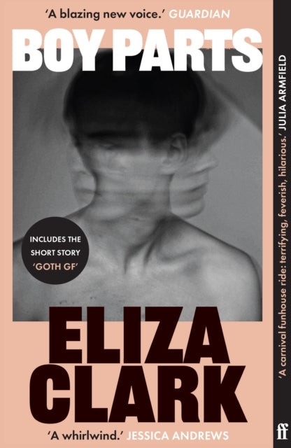 Boy Parts by Eliza Clark book cover with a blurred image of a person.