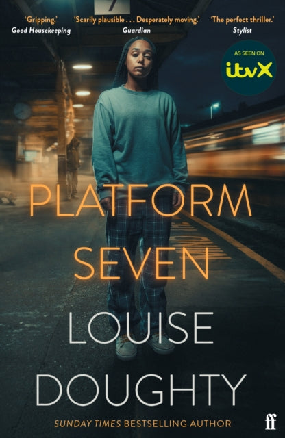Platform Seven book cover featuring a young woman on a train platform.