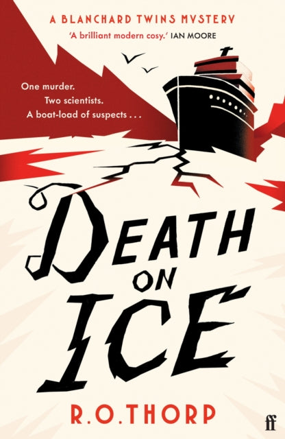 Death on Ice book cover featuring a ship on cracked ice.