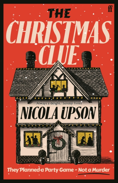 The Christmas Clue book cover features a snowy house with Christmas lights and the title.