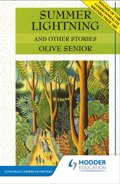 Summer Lightning & Other Stories book cover with a jungle scene and people walking.