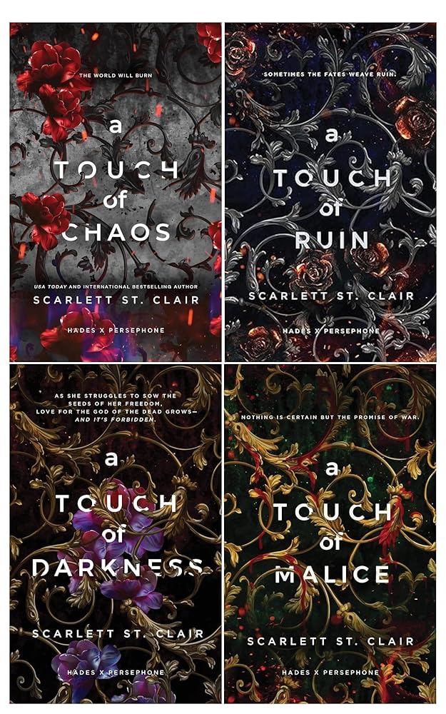 Hades X Persephone 4 Books Collection Set By Scarlett St. Clair (A Touch of Darkness, A Touch of Ruin, A Touch of Malice, A Touch of Chaos) cover image