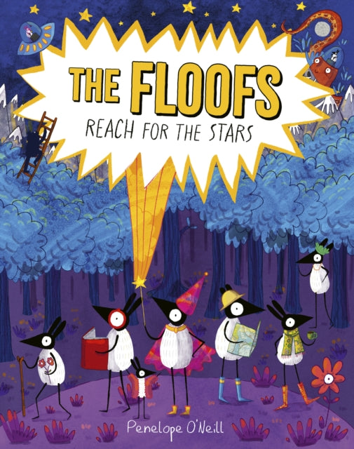 The Floofs Reach for the Stars book cover illustration.
