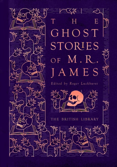The Ghost Stories of M. R. James book cover with skulls and floral designs.