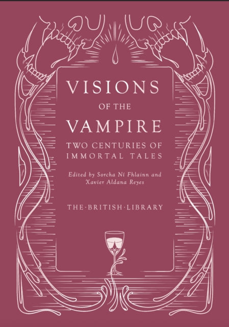 Visions of the Vampire book cover with ornate skull and goblet design.