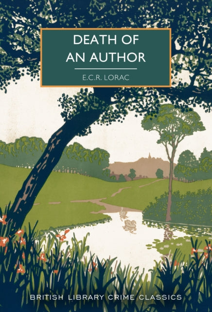 Death of an Author book cover with a landscape illustration.