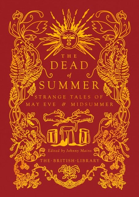 The Dead of Summer book cover with sun and floral designs.