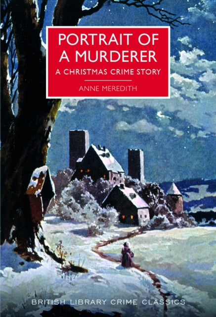 Portrait of a Murderer book cover with a snowy castle scene.
