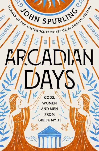 Arcadian Days book cover with Greek mythological imagery.