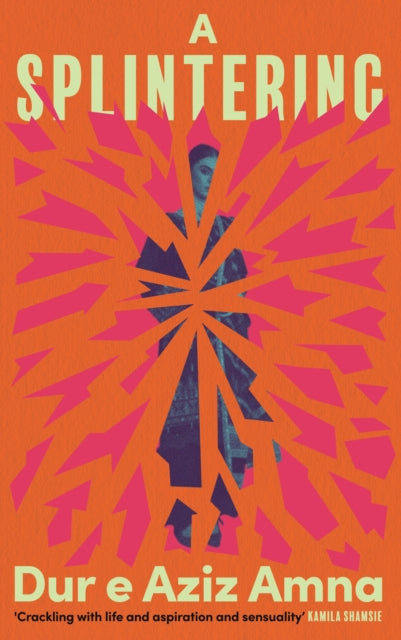 A Splintering book cover with a woman's silhouette bursting outwards.