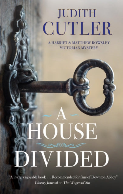 A House Divided book cover with a key in a lock.