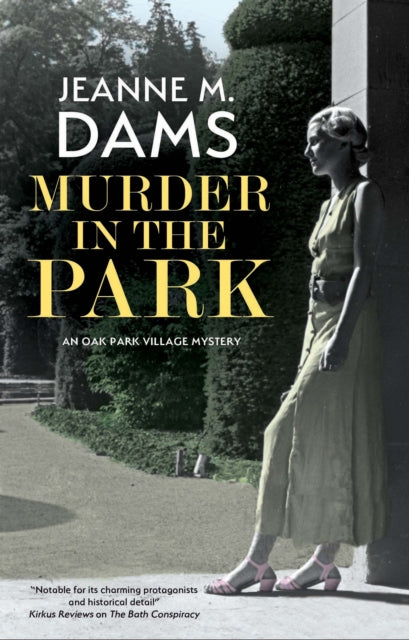 Murder in the Park book cover featuring a woman in a dress.