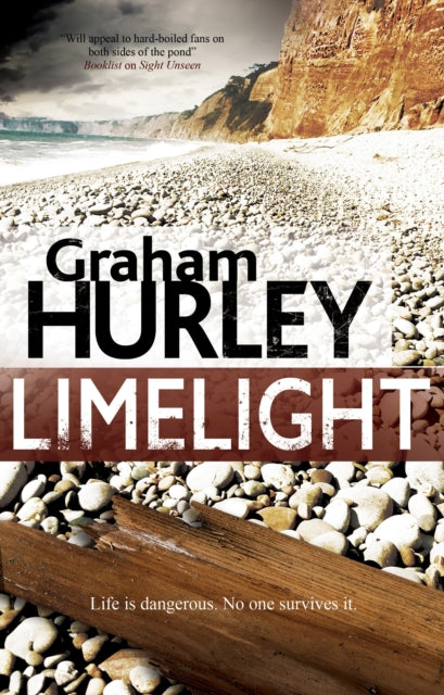 Limelight book cover featuring a rocky beach and cliffs.
