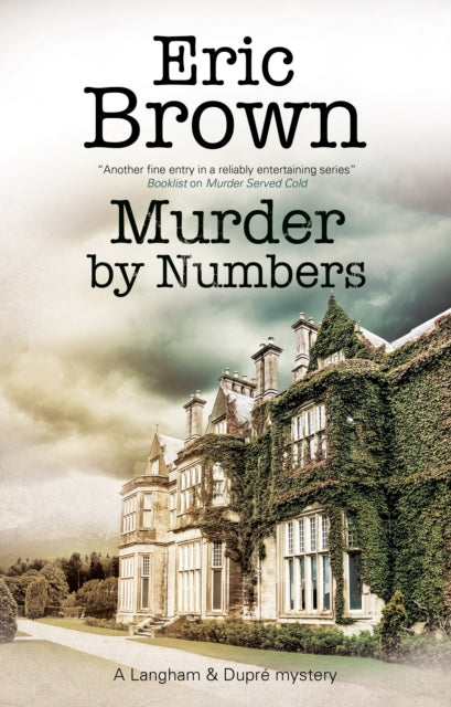 Murder by Numbers book cover featuring a gothic mansion.