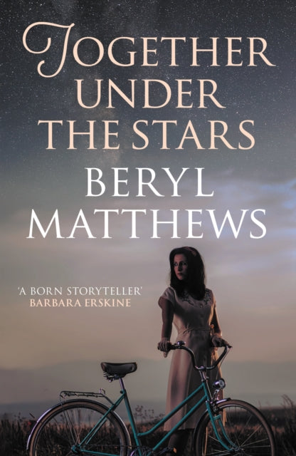 Together Under the Stars book cover with a woman and bicycle.