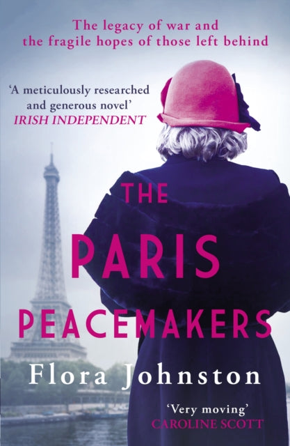 The Paris Peacemakers book cover featuring a woman in a hat and the Eiffel Tower.