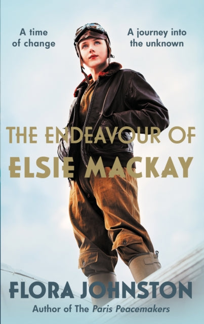 Book cover for The Endeavour of Elsie Mackay featuring a young aviator.