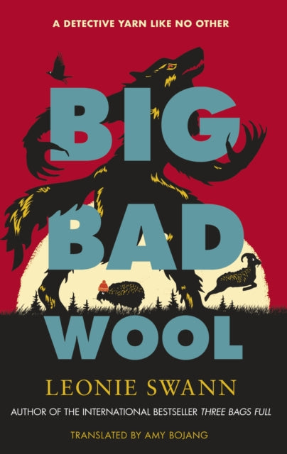 Book cover for Big Bad Wool by Leonie Swann featuring a wolf and sheep.
