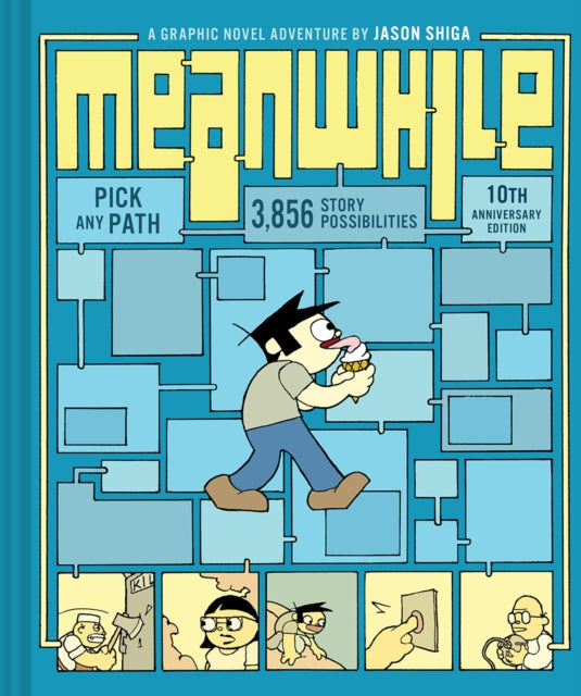 Meanwhile (10th Anniversary Edition) graphic novel cover with a boy eating ice cream.