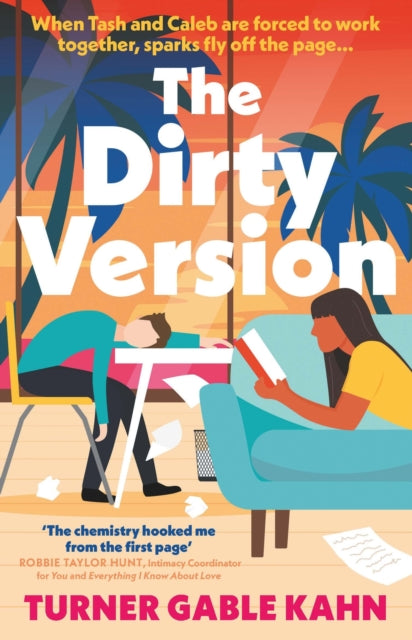 The Dirty Version book cover with two people and palm trees.