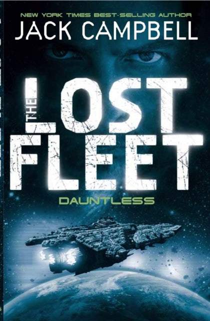 Lost Fleet - Dauntless book cover featuring a spaceship and a planet.