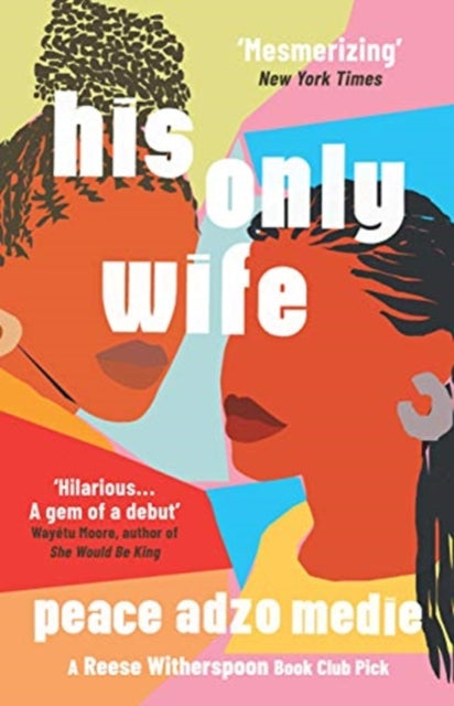 Book cover for "His Only Wife" featuring two women's profiles in orange and black.